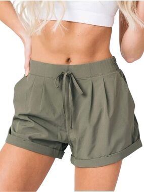 Zyia Active Olive Summer Shorts NWT
